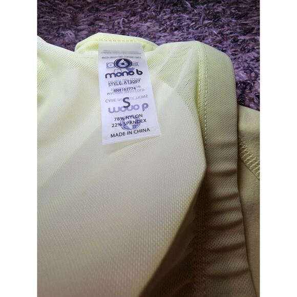 Mono B Lime Green Lined Athletic Spots Bra - Picture 4 of 5